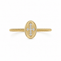 14K SIMPLE AND DELICATE RING WITH A CROSS CZ DETAIL – 7 – JY Jewelry Wholesale