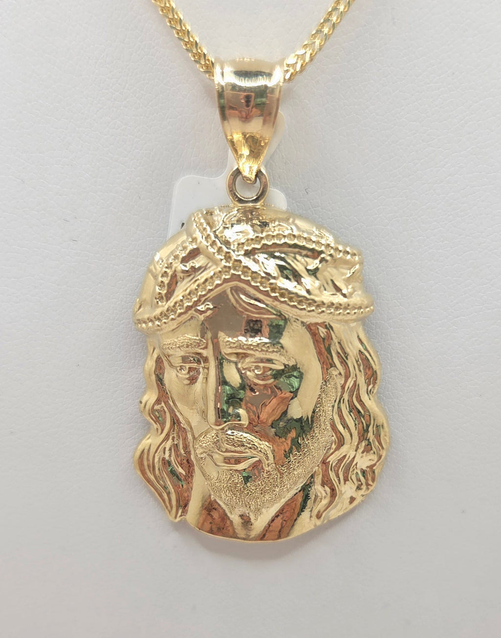 10K JESUS FACE PENDANT – MEDIUM – JY Jewelry Wholesale