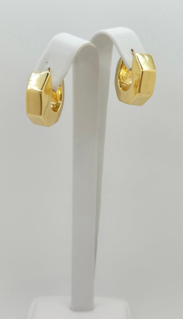 10K MODERN HEXAGON STYLE HOOPS EARRINGS – JY Jewelry Wholesale