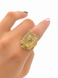 10K VIRGEN DE LA CARIDAD RING – 7-8 – JY Jewelry Wholesale