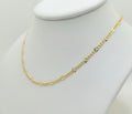 10K HOLLOW MIRRIOR CURB CHAIN – 16" 2.5MM – JY Jewelry Wholesale