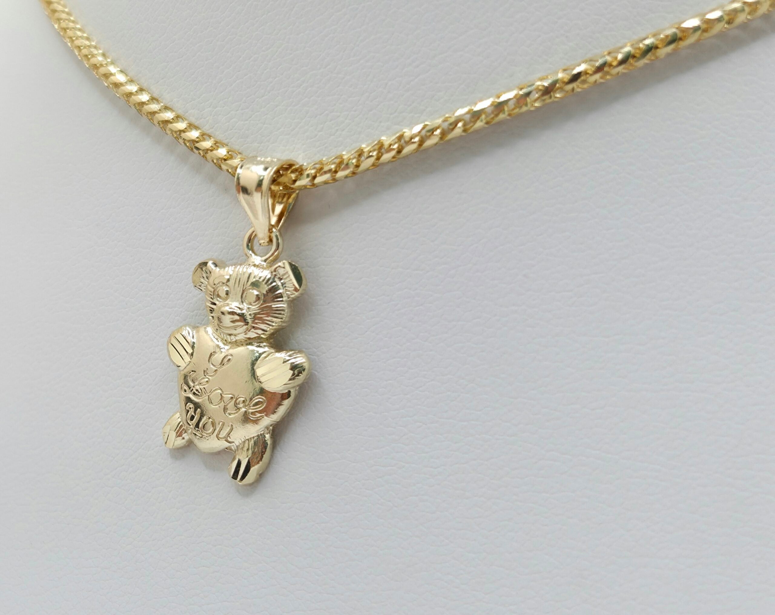 10K LOVE YOU SMALL BEAR PENDANT – JY Jewelry Wholesale
