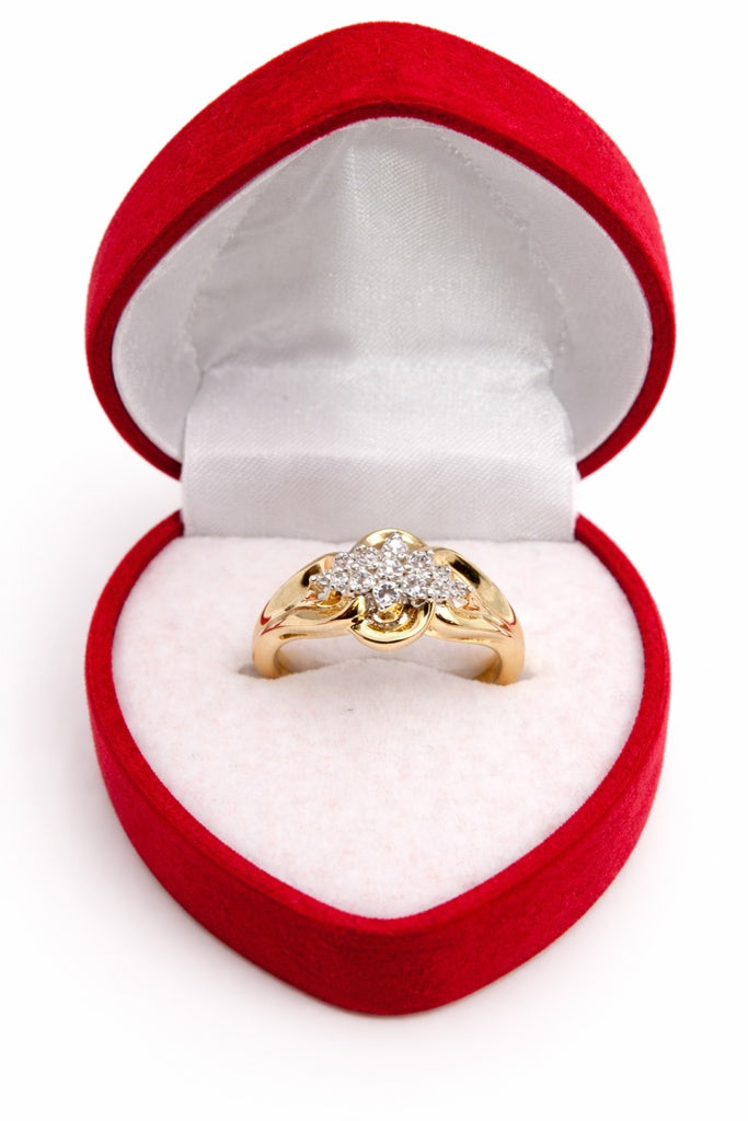 10K ELEGANT MODERN DIAMOND WOMAN'S RING – 7 – JY Jewelry Wholesale