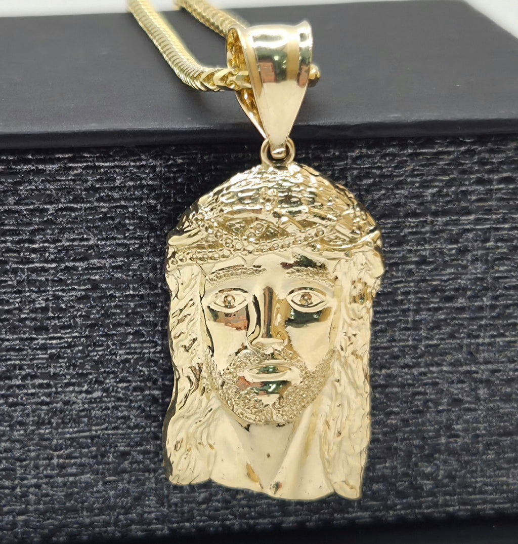 10K SMALL JESUS FACE PENDANT – JY Jewelry Wholesale