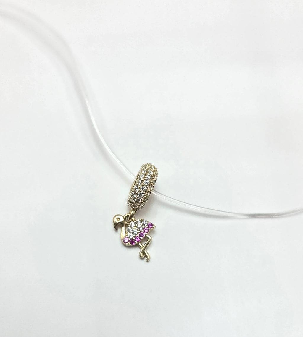 10K CZ FLAMINGO PANDO CHARM – JY Jewelry Wholesale
