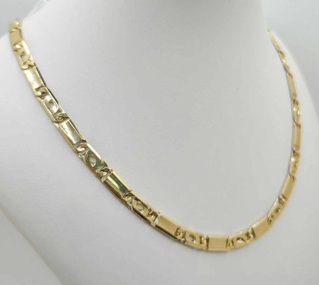 10K SOLID TIGER EYE CHAIN – 26" 5MM – JY Jewelry Wholesale