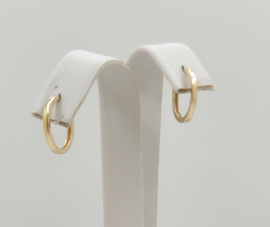 10K PLAIN HOOPS EARRINGS – SMALL – JY Jewelry Wholesale