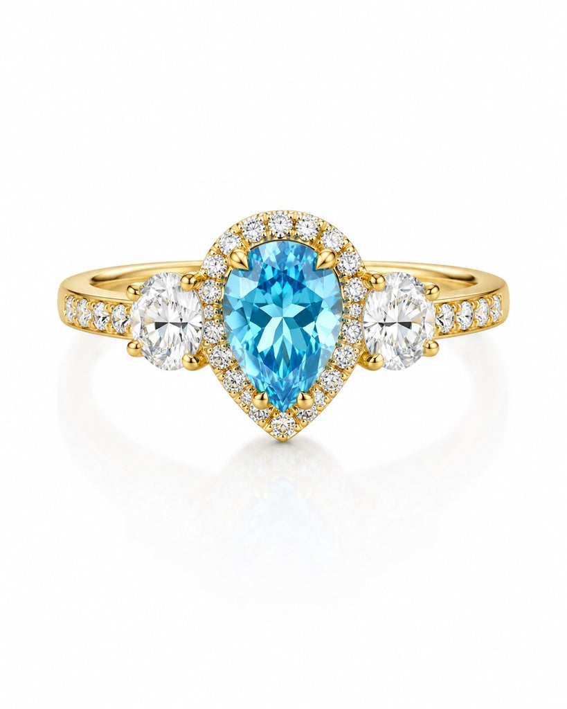 14K SPECIAL OFFER BIRTHSTONE ALMOND WOMAN'S RING – 7 – JY Jewelry Wholesale