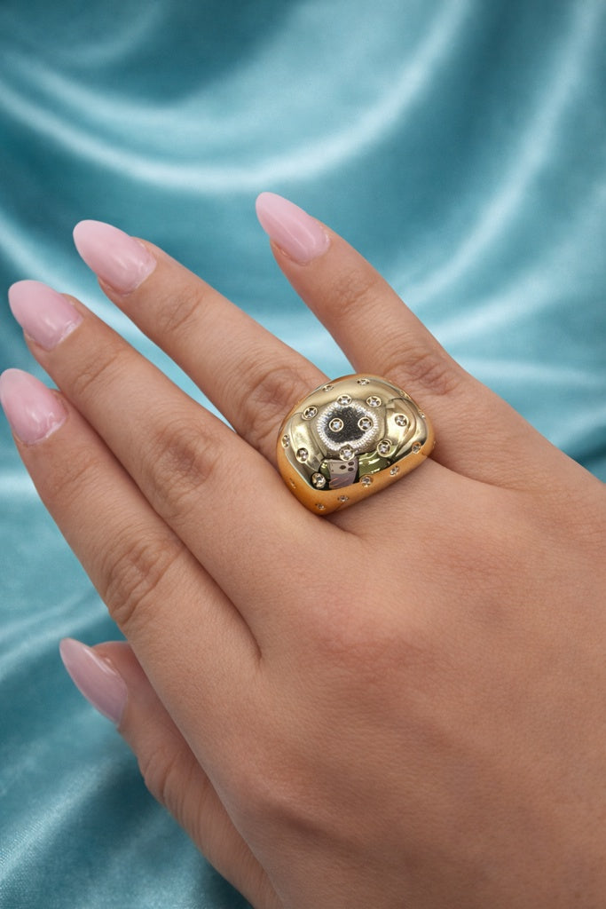 10K MODERN CLASSIC CZ DETAIL RING – 8 & 8.5 – JY Jewelry Wholesale