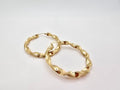 10K ROPE DESIGN TWISTED HOOPS EARRINGS – 4.5MM – JY Jewelry Wholesale