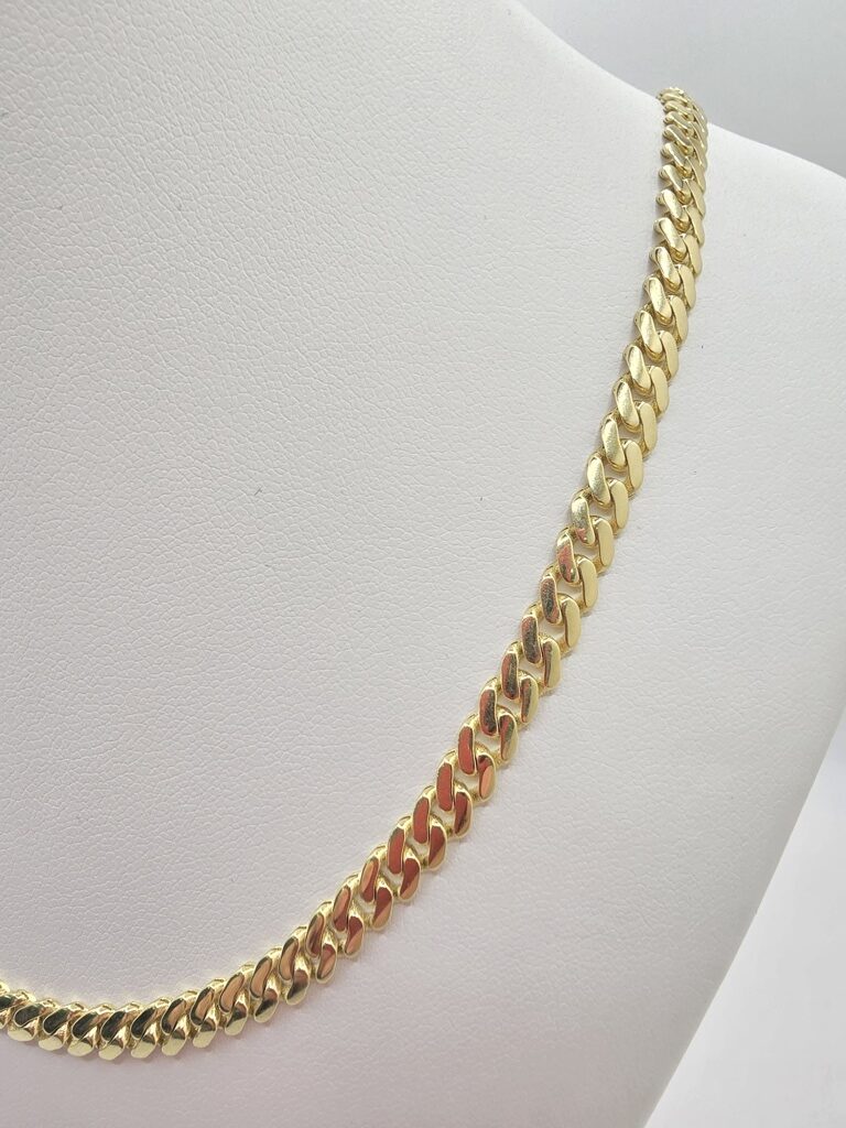 14K MONACO STYLE CHAIN – 22" 5.5MM – JY Jewelry Wholesale