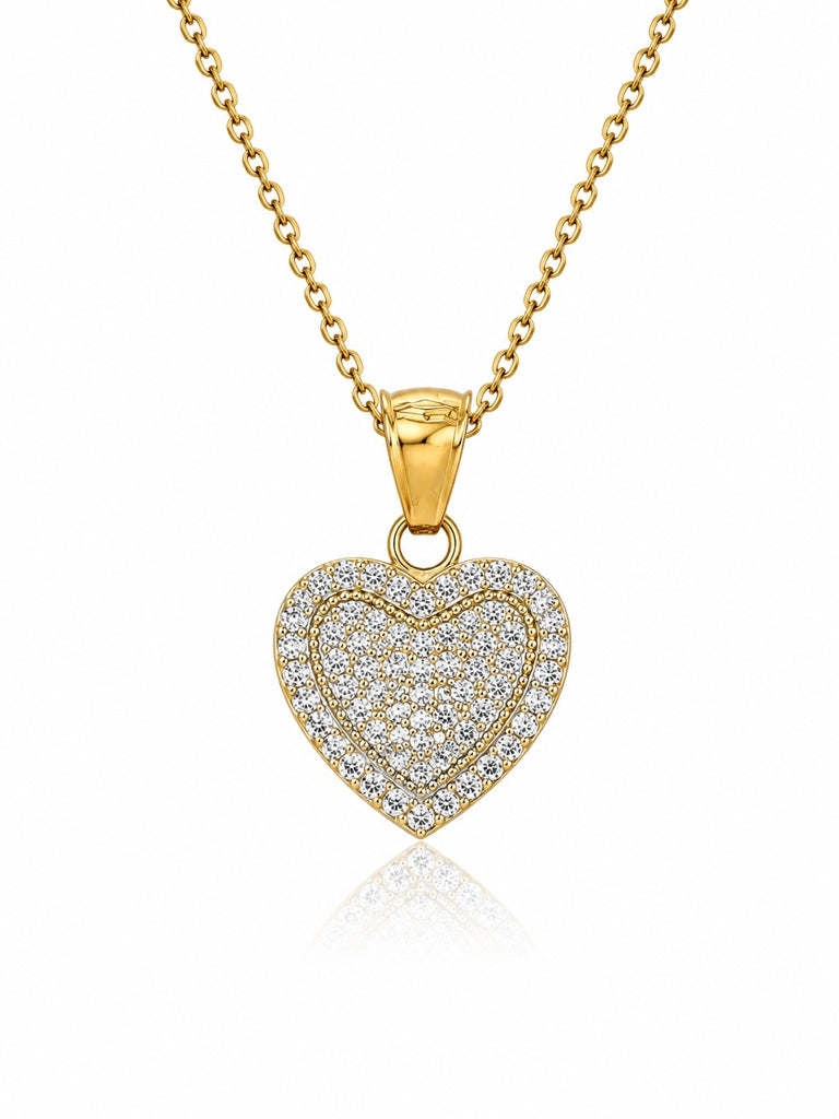 10K CZ HEART PENDANT – JY Jewelry Wholesale