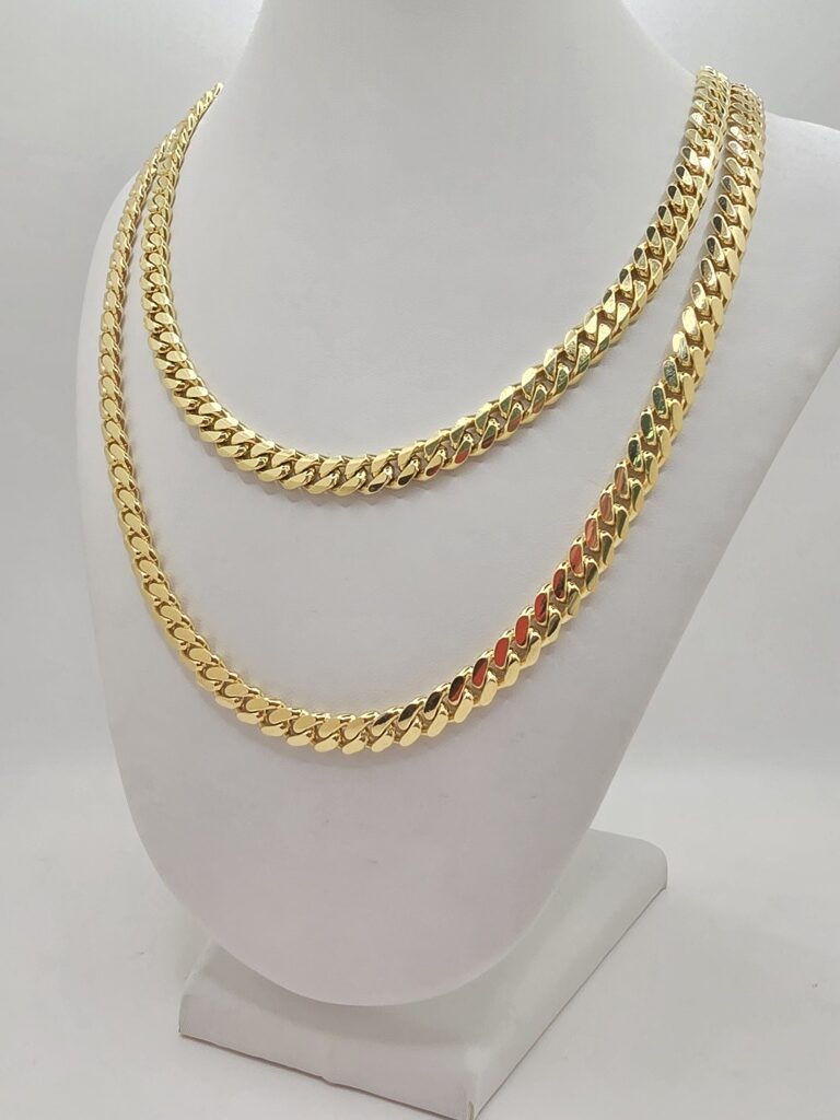 10K SOLID MIAMI CUBAN CHAIN – 24" 8MM – JY Jewelry Wholesale