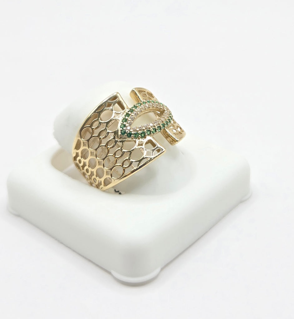 10K FANCY OAVLS SILHOUETTES BACK DESIGN OVAL DETAIL CENTER RING – 7-7.5-8 – JY Jewelry Wholesale
