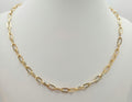 14K PAPER CLIP CHAIN – 18" 4MM – JY Jewelry Wholesale