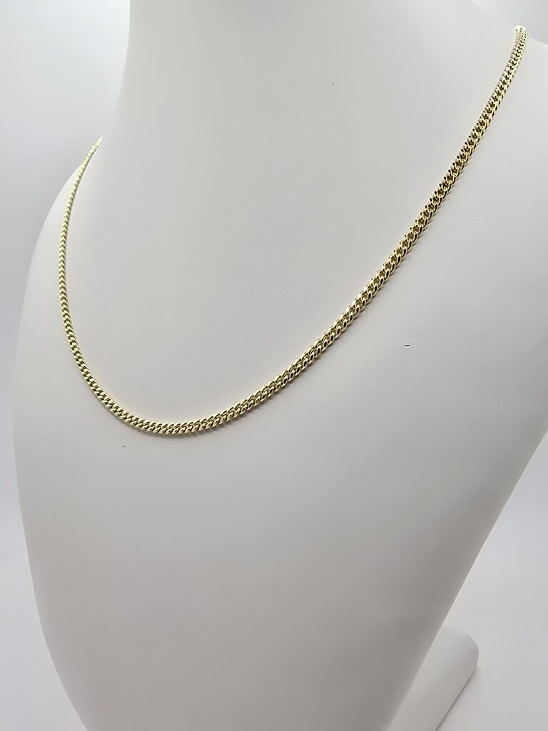 10K SOLID BABY MIAMI CUBAN CHAIN – 22" 1.5MM – JY Jewelry Wholesale