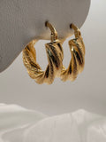 10K CROOKED NEVADAS HOOPS EARRINGS – 1 6.5MM – JY Jewelry Wholesale
