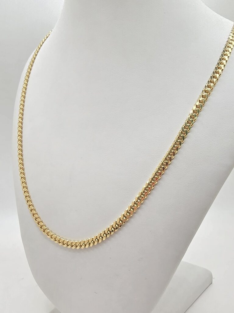 10K SOLID MIAMI CUBAN CHAIN – 3MM 22" – JY Jewelry Wholesale