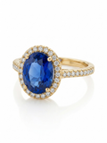 14K BLUE STONE RING – 8.5 – JY Jewelry Wholesale