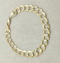 14K SOLID CUBAN CURB FLAT BRACELET – 8.5" 10MM – JY Jewelry Wholesale