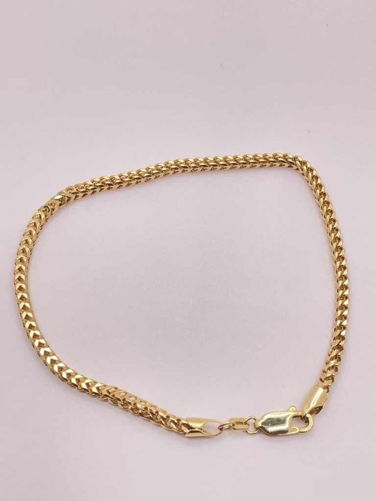 10K FRANCO BRACELET – 8" 3MM – JY Jewelry Wholesale