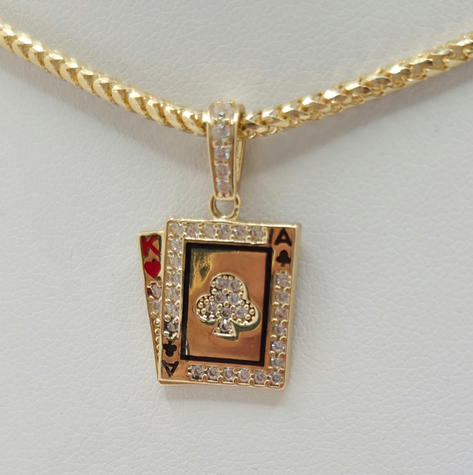 14K SMALL POKER PENDANT – JY Jewelry Wholesale