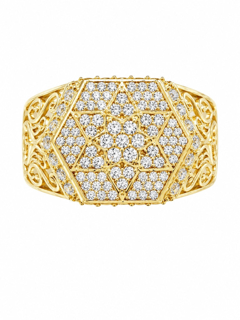10K SQUARE CUT RING – 11-12 – JY Jewelry Wholesale