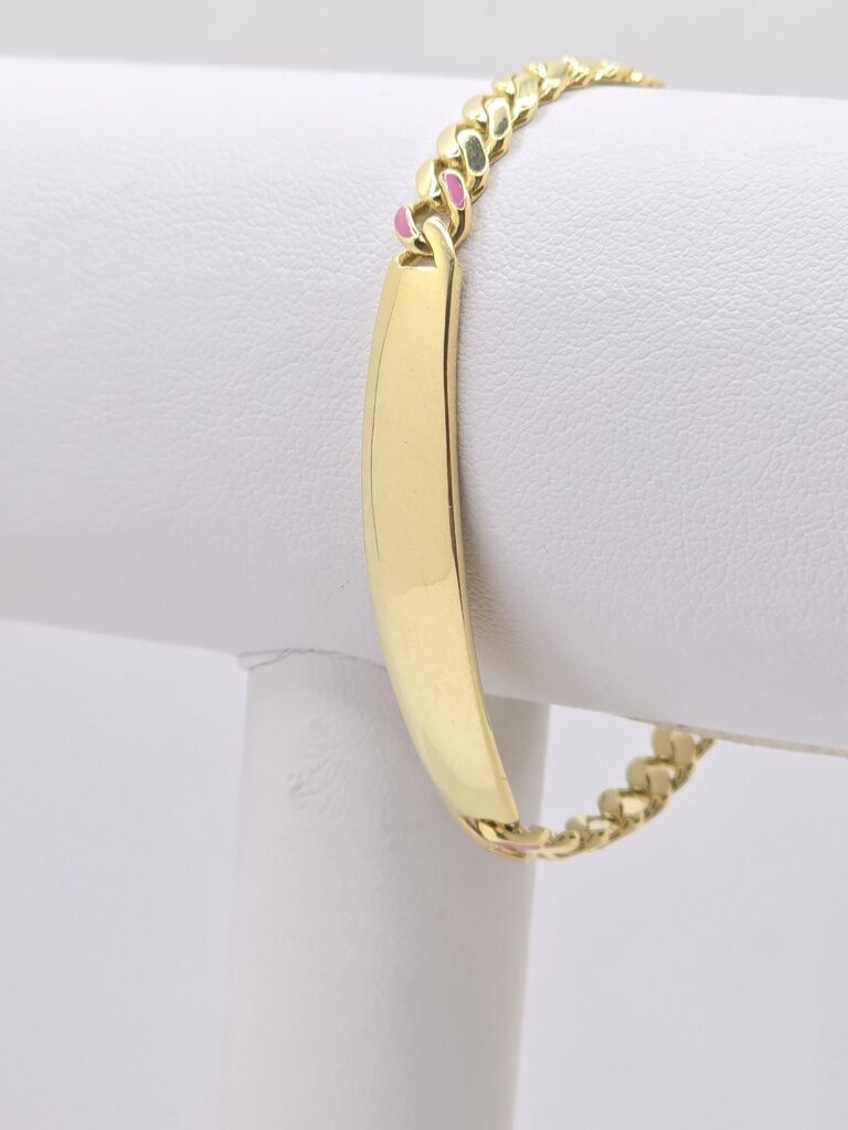 10K BABY ID BRACELET MONACO CERTIFIED – JY Jewelry Wholesale
