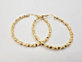 10K ROPE DESIGN TWISTED HOOPS EARRINGS – 3MM – JY Jewelry Wholesale