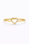14K HEART RING – 7 – JY Jewelry Wholesale