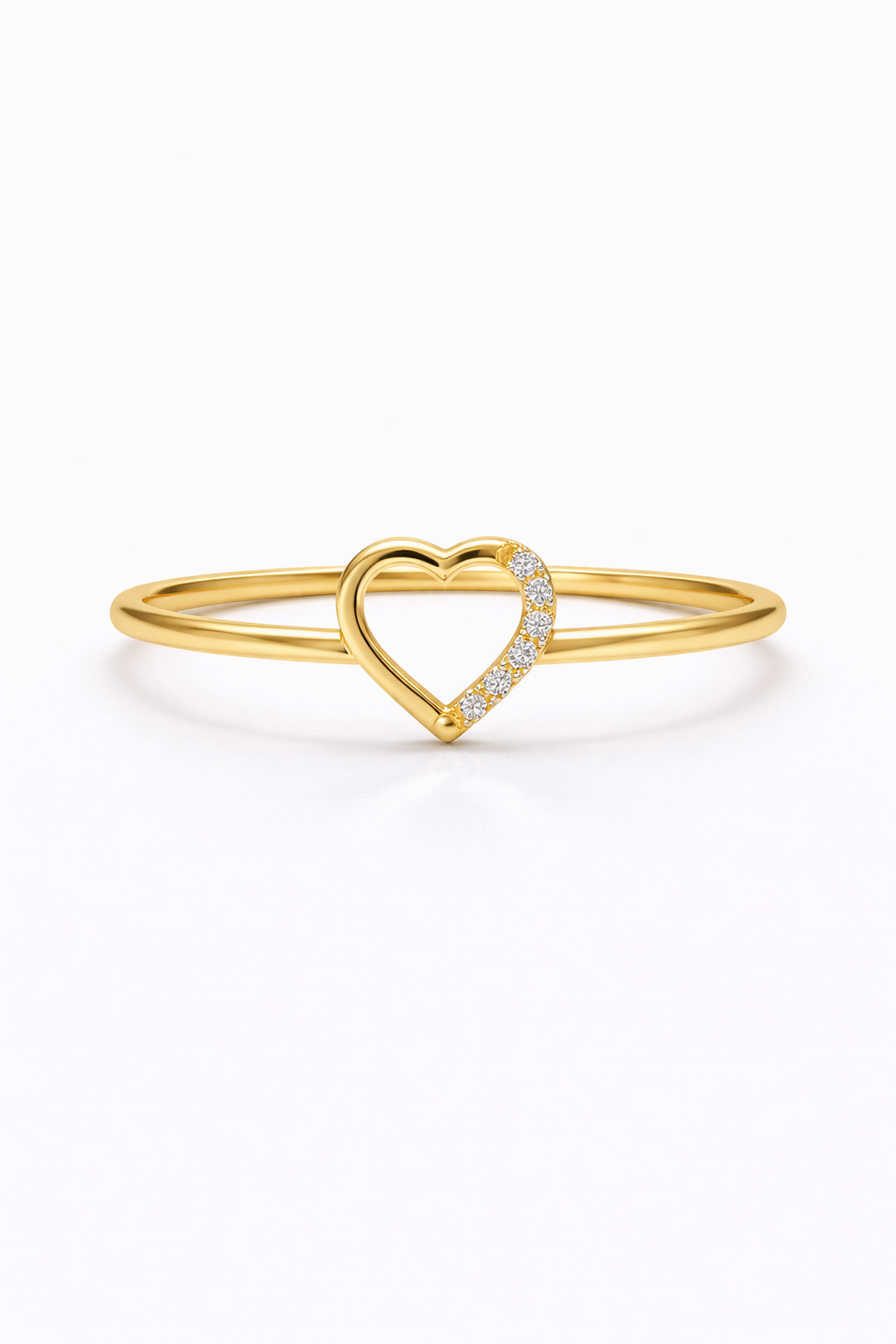 14K HEART RING – 7 – JY Jewelry Wholesale