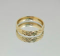 10K FANCY DIAMOND CUT WEDDING BAND RING – 11 4MM – JY Jewelry Wholesale
