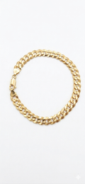 14K SOLID CUBAN CURB FLAT BRACELET – 7.5MM 8.5" – JY Jewelry Wholesale