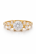 14K CERTIFIED YELLOW GOLD LGD 2CT MAIN STONE ROUND CHAPE FANCY ENGAGEMENT RING 2CT MAIN STONE – 7 – JY Jewelry Wholesale