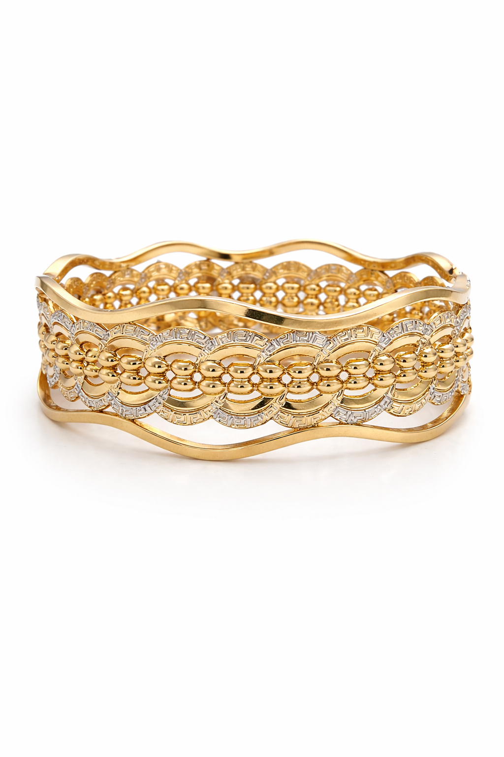 14K WAVE BANGLE – JY Jewelry Wholesale