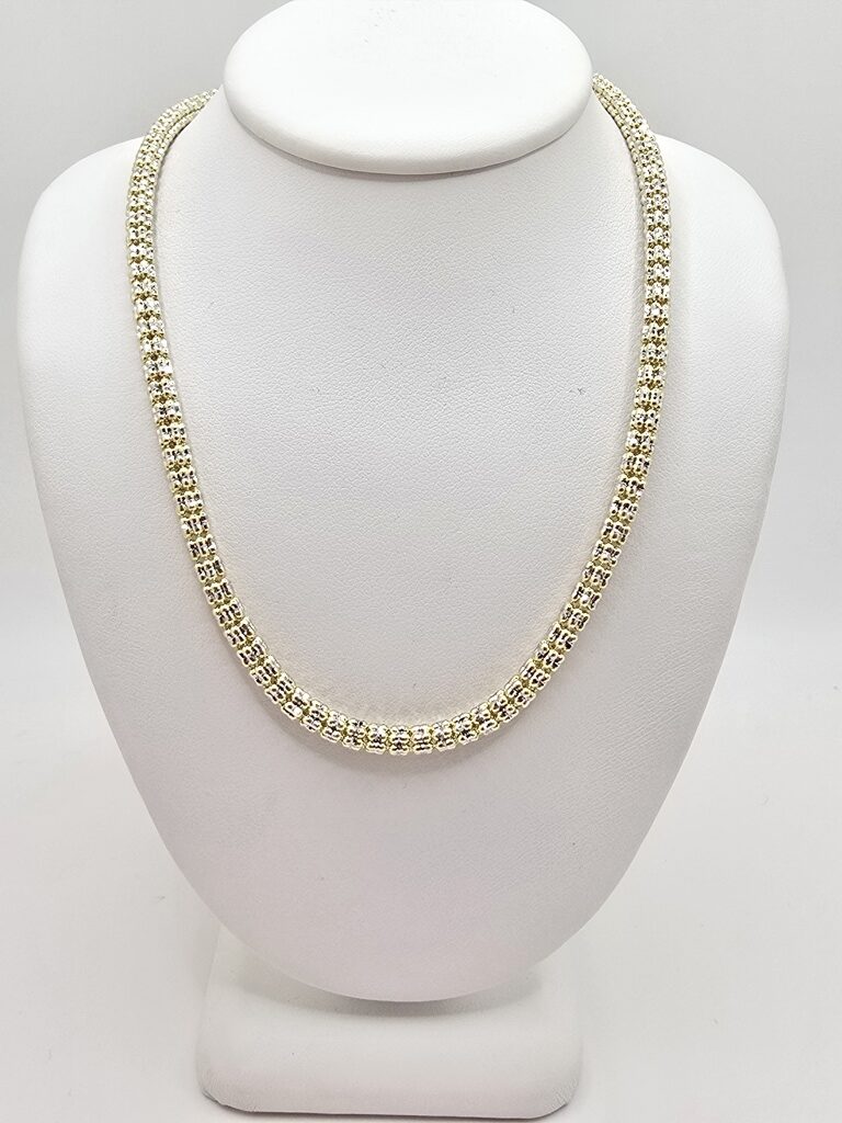 10K ICE CHAIN – 22" 4MM – JY Jewelry Wholesale