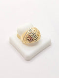 14K MODERN GREEK STYLE RING WITH ZIRCONIA – 8 – JY Jewelry Wholesale