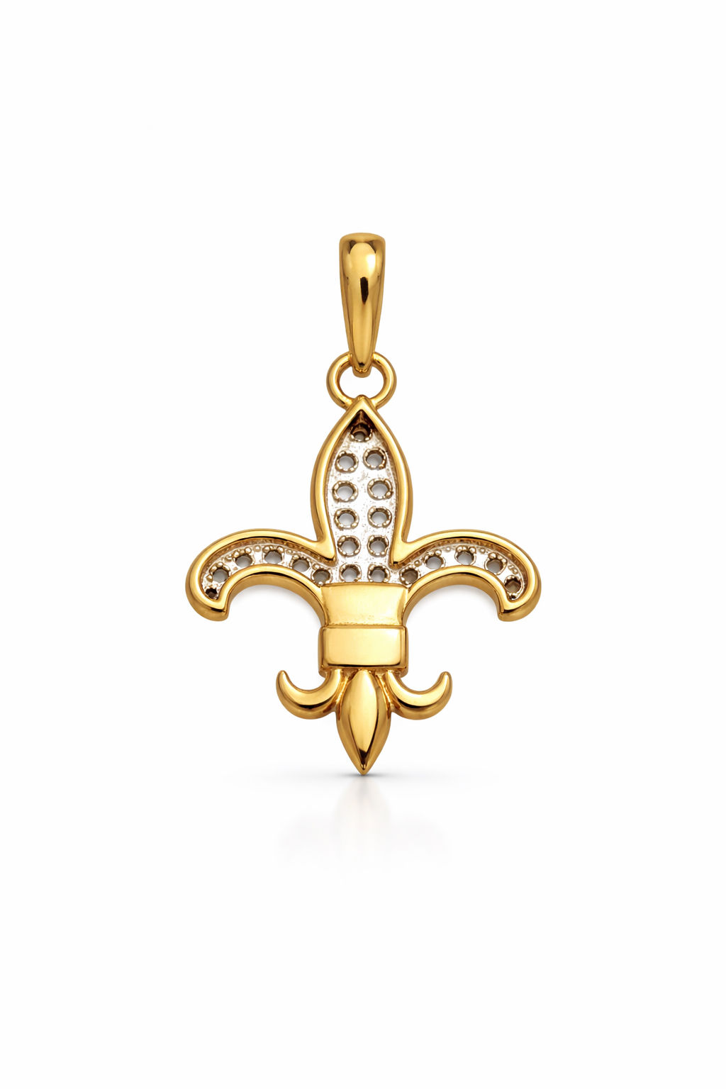 10K DIAMOND FLEUR DE LIS PENDANT – JY Jewelry Wholesale