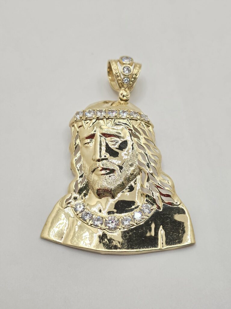 10K HOLLOW JESUS FACE PENDANT – JY Jewelry Wholesale