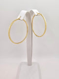 10K DIAMOND CUT DESIGN STRAIGHT EDGE HOOPS EARRINGS – 5 2MM – JY Jewelry Wholesale