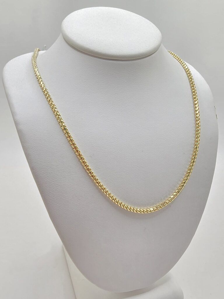 10K SOLID FRANCO CHAIN – 22" 2.5MM – JY Jewelry Wholesale
