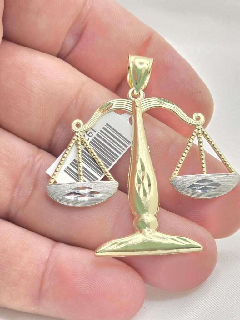 10K LIBRA ZODIAC SIGN PENDANT – JY Jewelry Wholesale