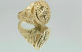 10K DIAMOND CUT DETAIL COMPASS ROSE MEN'S RING – 12 – JY Jewelry Wholesale