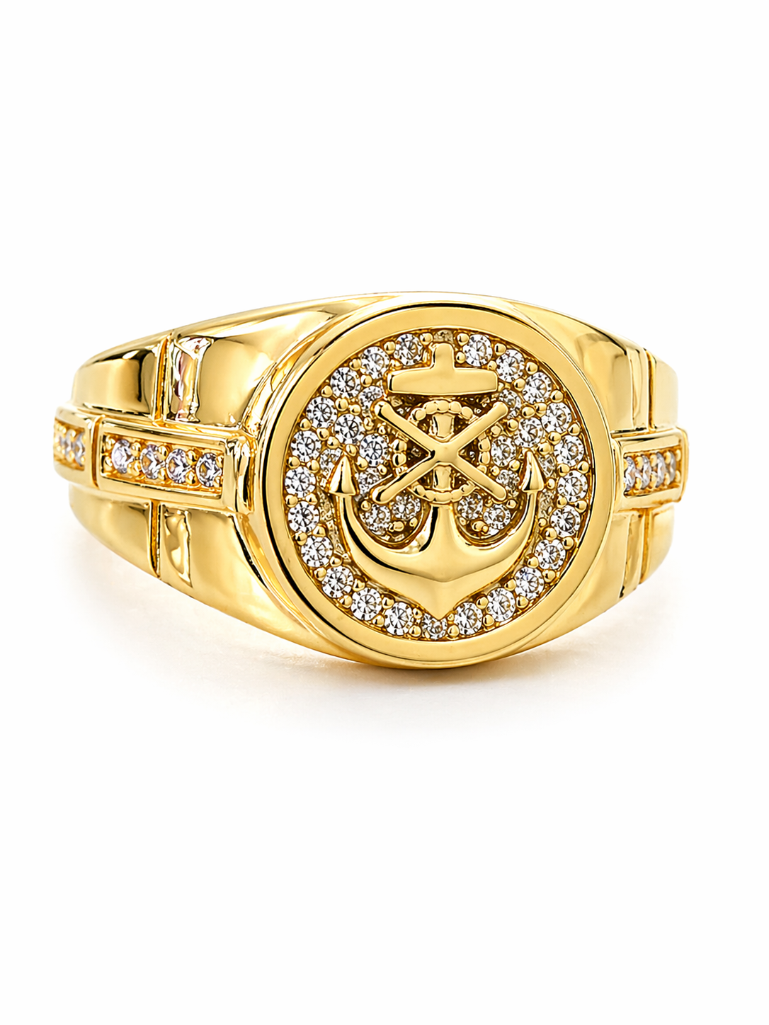 10K CZ BACK ANCHOR RING – 11 – JY Jewelry Wholesale