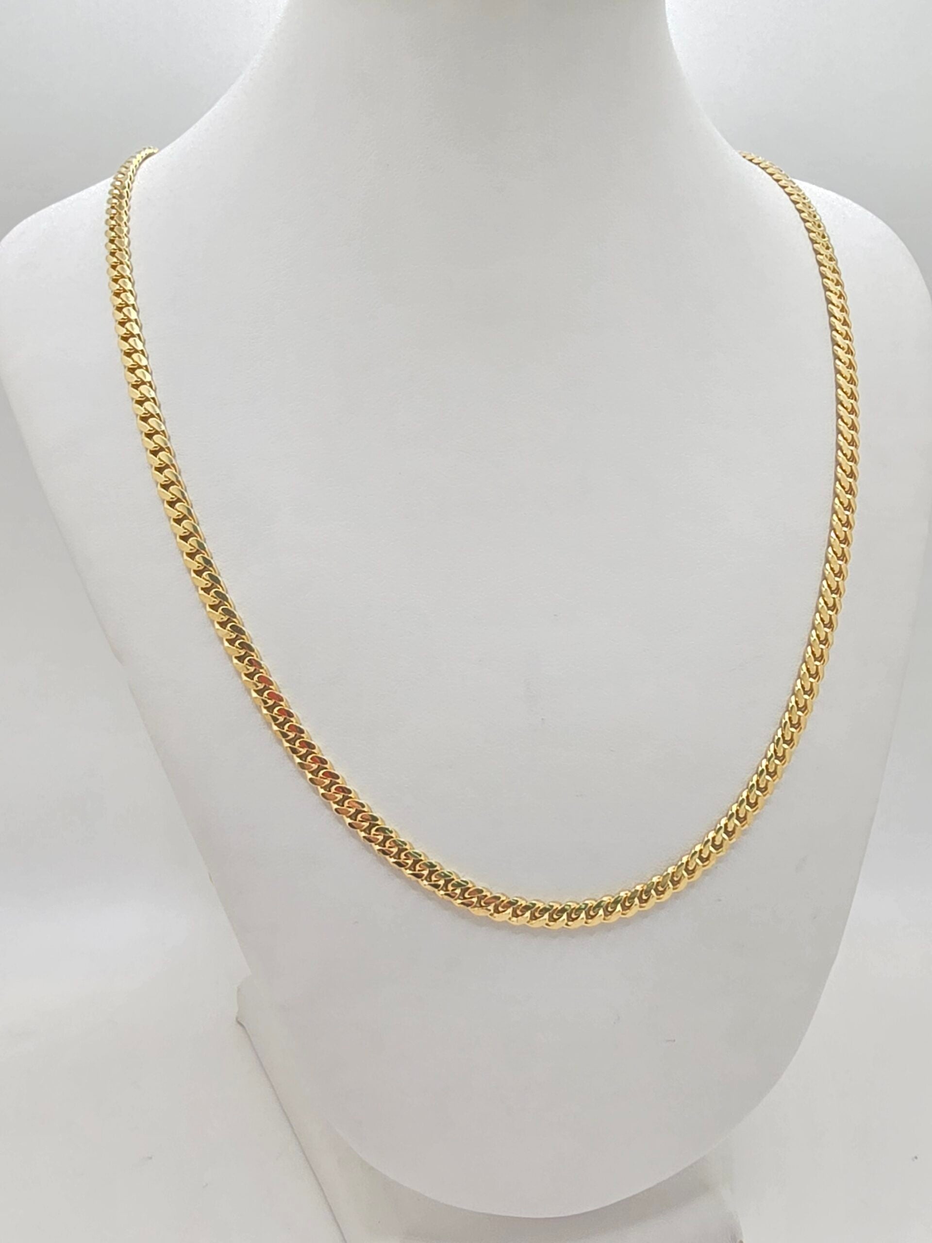 10K SOLID MIAMI CUBAN CHAINSize 3MM 20" – JY Jewelry Wholesale