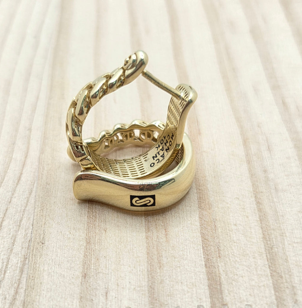 10K SMALL PLAIN CERTIFIED MONACO HOOPS EARRINGS – JY Jewelry Wholesale