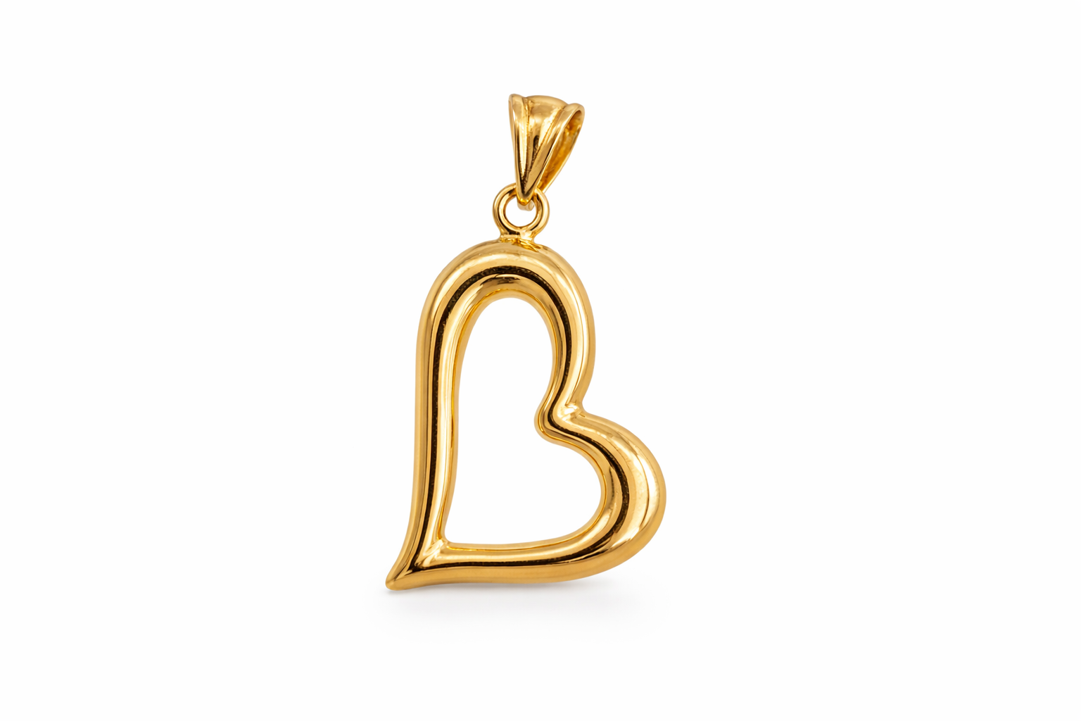 14K HEART SILHOUETTE PENDANT – JY Jewelry Wholesale