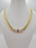 10K CZ LOCK CERTIFIED MONACO CHAIN 9.5MM 22" 26.8GRS – JY Jewelry Wholesale