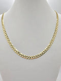 10K SOLID CUBAN CURB FLAT CHAIN – 4.5MM 18" – JY Jewelry Wholesale