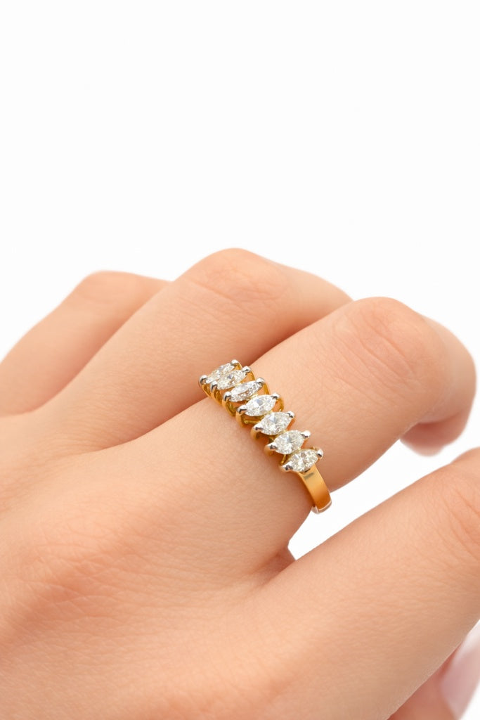 14K DELICATE DIAMOND WOMAN'S RING – 6 – JY Jewelry Wholesale